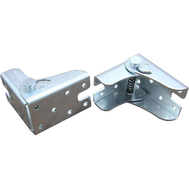 Self-Locking Folding Leg Bracket, Folding Worktop, Folding Kitchen Table (2 Silver).
