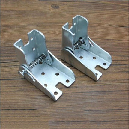 Self-Locking Folding Leg Bracket, Folding Worktop, Folding Kitchen Table (2 Silver).