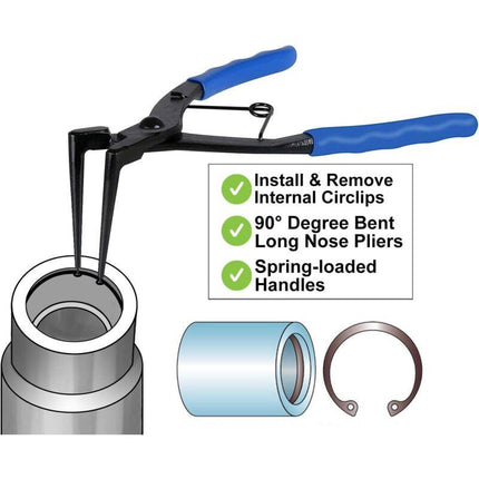 Circlip Pliers Cylinder Ring Pliers Remove Internal Rings Bending Pliers For Trucks, Cars, Motorcycles.