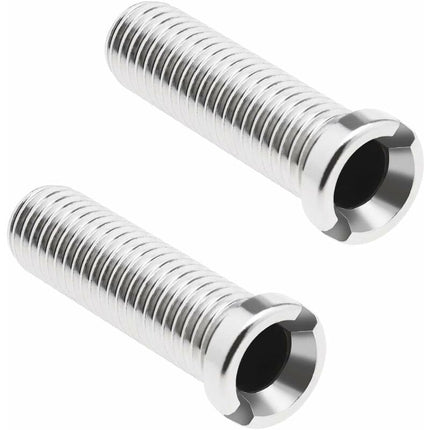 2 pcs 304 Stainless Steel Kitchen Sink Strainer Screws Waste Strainer Threaded Screw Connector M12×45Mm Sink Bolt Screw.
