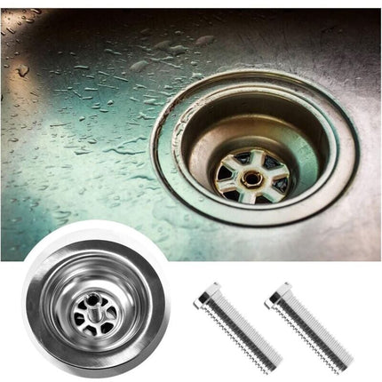 2 pcs 304 Stainless Steel Kitchen Sink Strainer Screws Waste Strainer Threaded Screw Connector M12×45Mm Sink Bolt Screw.