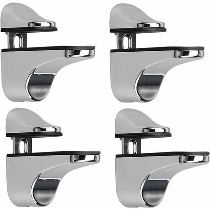 Adjustable Glass Shelf Bracket, 4 pcs Glass Shelf Support, Wall Mounted Glass Clamp, Glass Shelf Bracket, For Glass.