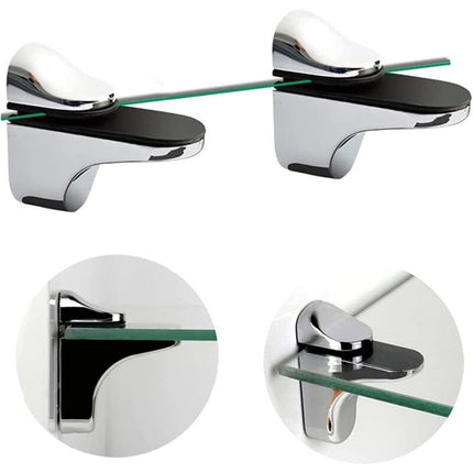 Adjustable Glass Shelf Bracket, 4 pcs Glass Shelf Support, Wall Mounted Glass Clamp, Glass Shelf Bracket, For Glass.