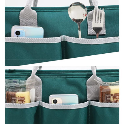 Insulated Lunch Bag, Large Capacity Lunch Bag, Cooler Bag With Multiple Pockets For Office Work, Picnic Shopping (DArk.