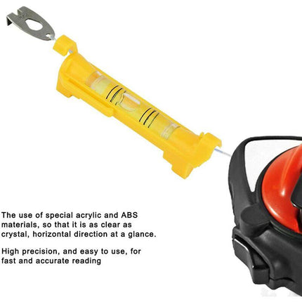 Mini Pocket High Precision String Spirit Level, With Molded Hooks String Line Level, Tile Gutter For Bricklaying.