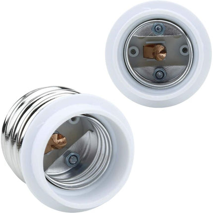 4X Lamp Socket Adapter E40 To E27 In White - 4 pcs Set Reformatting Converters For Lamp Sockets For Incandescent, LED,.