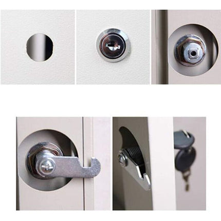 Cam Lock Cylinder, 8 pcs Mailbox Lock With 16 Keys Cabinet Door Lock Cam Lock Barrel For Mailbox Drawer Cabinet.