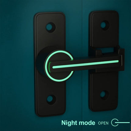 Luminous Sliding Interior Door Lock Latch, 90° Tilt Door Hook Latch, Anti-Theft Hasp Buckle Lock Bolt, For Door, Window.