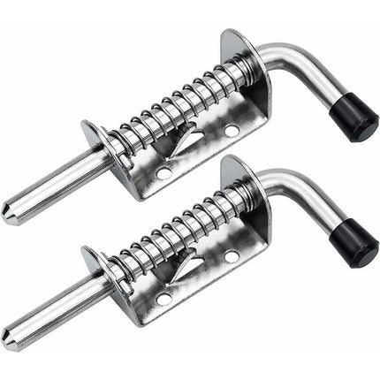 2 pcs Garage Door Lock Spring Latch Steel Spring Bolts Door Latches And Bolts 128Mm For Garage Door Garden Shed.