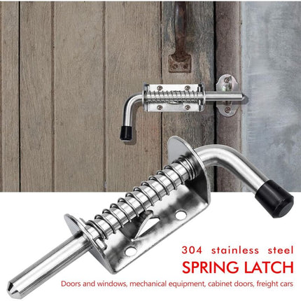 2 pcs Garage Door Lock Spring Latch Steel Spring Bolts Door Latches And Bolts 128Mm For Garage Door Garden Shed.