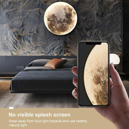 Indoor Wall Light, Modern 15W LED Wall Lamp Circle Design, 6500K Wall Lights Adjustable, Black, For Bedroom, Living.