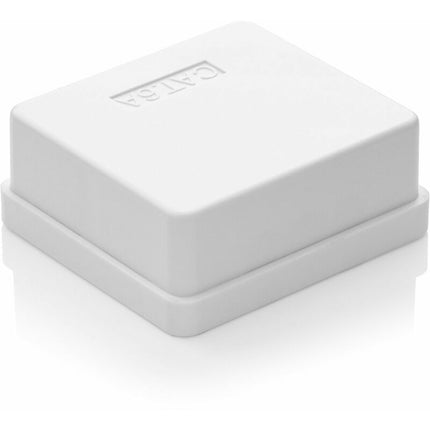 2 X Cat 6A Network Sockets, 2 X Rj45 Ftp Sockets, Shielded 10Gbit Lan Ethernet Wall Mount Cable, White.
