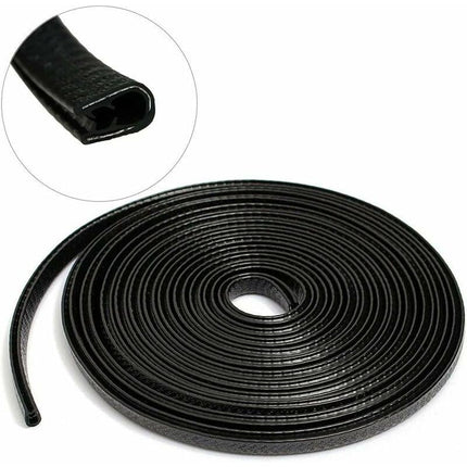Car Door Edge Guards 4M Car Bumper Protector Rubber And Metal U Shape Door Edge Guard Strip Cars Boat.