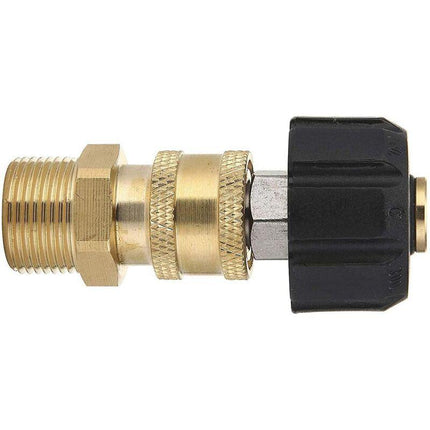 Pressure Washer Adapter Set M22 To 1/4 Inch Quick Connect Kit, M22 14Mm To 1/4 Inch Quick Connect Kit.