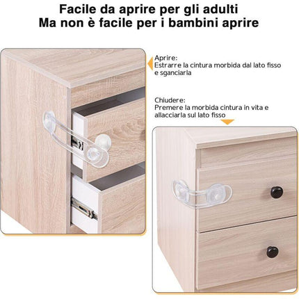 Baby Cupboard Lock, Baby Safety Window Cupboard Door Lock, Child Safety Locks For Drawers, Fridge, Home Security.