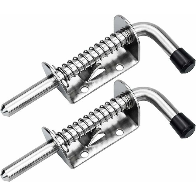 2 pcs Garage Door Lock Bolt Spring Latch Steel Spring Bolts Door Latches And Bolts 128Mm For Garage Door Garden Shed.