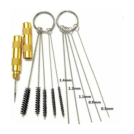 Cleaning Brush - 5 Different Brushes For Cleaning Airbrushes + 5 Different Needles For Cleaning And Cleaning Brushes..