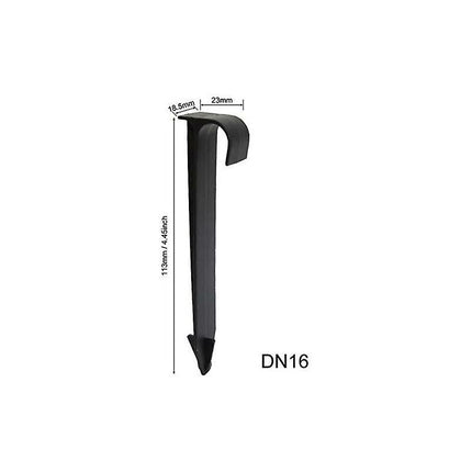 100 pcs Dn16 Tube Pipe Supports C Type Ground Stakes For Pe Pipe Piping Gutter Irrigation Fittings Garden Water.