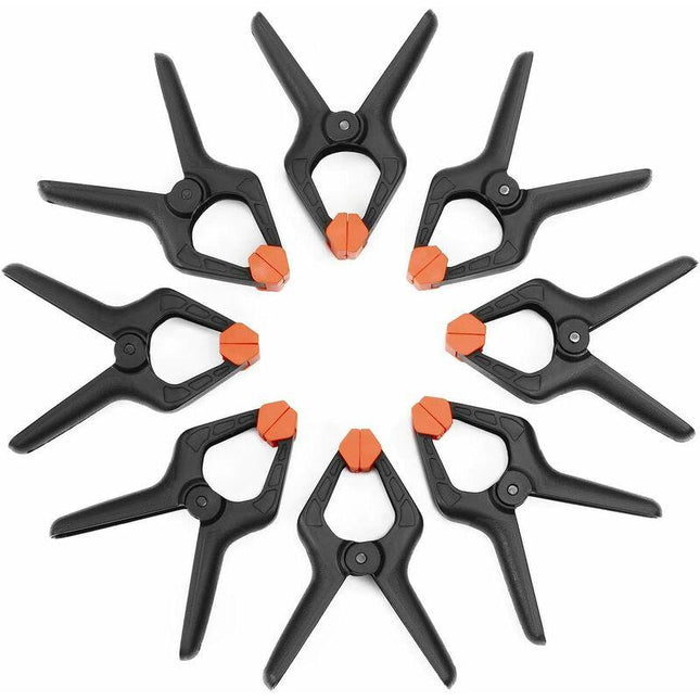 Plastic Spring Clamps, 8 Pieces, Opening Up To 25.4Mm, Clamp For Decoration, Woodworking And Photography Studio.