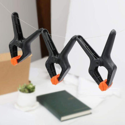 Plastic Spring Clamps, 8 Pieces, Opening Up To 25.4Mm, Clamp For Decoration, Woodworking And Photography Studio.