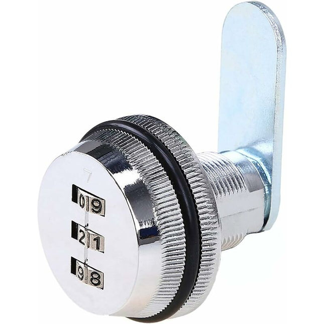 Code Lock Digital Drawer Cabinet Coded Lock Mechanical 3 Digit Combination Code Zinc Alloy For Cabinet Cupboard Drawer.