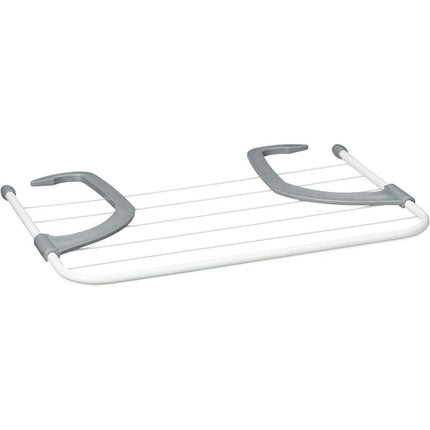 Clothes Dryer - Hanging Clothes Airer For Radiator And Balcony, Small Size, Large 3M Drying Capacity, White, 50Cm Length.