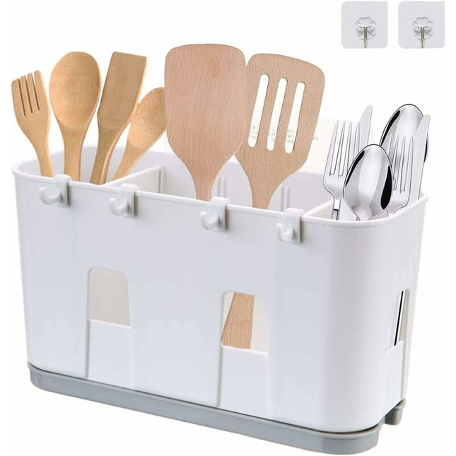 Kitchen Utensil Drainer, Knife And Fork Spoon Drainer, Sink Drying Basket.