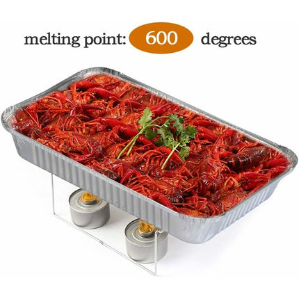 25 pcs Aluminum Foil Trays Barbecue Accessory For Cooking, ROasting, Baking, Freezing And Storing Large Aluminum Foil.