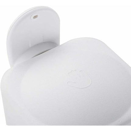 Wall Mounted Refillable Suction Cup Soap Dispenser No Drilling For Bathroom Or Kitchen (White).