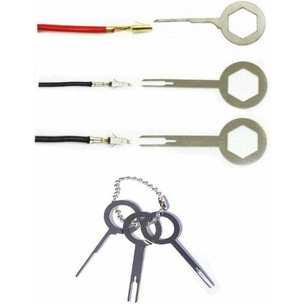 39 pcs Terminal Removal Tool Kit Terminal Removal Tool Connector Pin Extractor Car Electrical Wiring Crimp Connector.