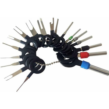 39 pcs Terminal Removal Tool Kit Terminal Removal Tool Connector Pin Extractor Car Electrical Wiring Crimp Connector.