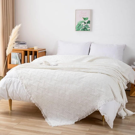 Multifunction Sofa Towel Bed Cover Large Size Sofa Cover 3 Seater 180X230Cm White.