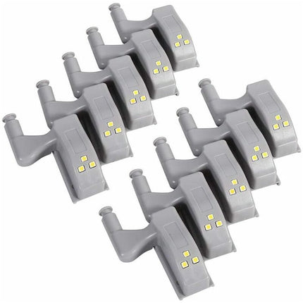 10 pcs LED Hinge Sensor Light For Cupboard Wardrobe Kitchen Night Lamp Wardrobe Cabinet Night Light.