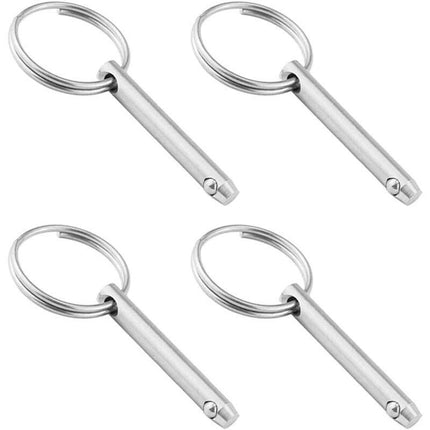 4 pcs Quick Release Ball Pins, 316 Stainless Steel 6.3Mm Diameter Quick Release Pins With Spring Loaded Ball End.