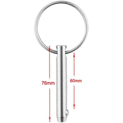 4 pcs Quick Release Ball Pins, 316 Stainless Steel 6.3Mm Diameter Quick Release Pins With Spring Loaded Ball End.