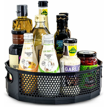 Turntable, Plastic ROtating Spice Organizer For Spices Condiments Kitchen Storage, Kitchen Cupboard Turntable, Spice.