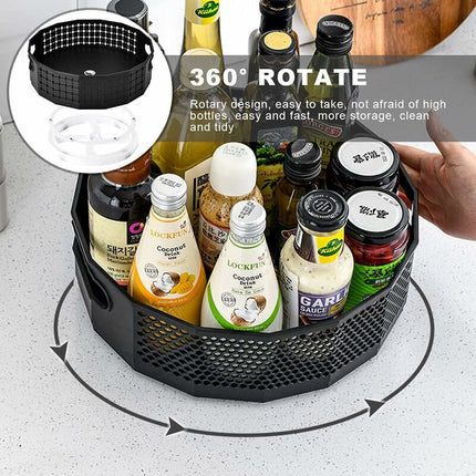 Turntable, Plastic ROtating Spice Organizer For Spices Condiments Kitchen Storage, Kitchen Cupboard Turntable, Spice.
