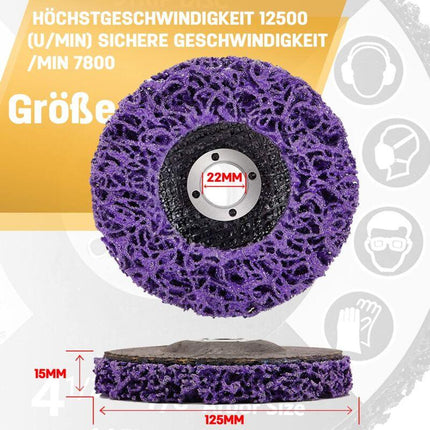Grinder Cleaning Discs Csd Disc - For Surface Treatment Or Paint Removal Angle Grinder - 125 X 22 Mm Pack Of 5.