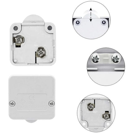 2 pcs Cabinet Cupboard Switch 2A/250V Automatic Switch Cupboards For Applies To Various Lighting Fixtures And All Types.