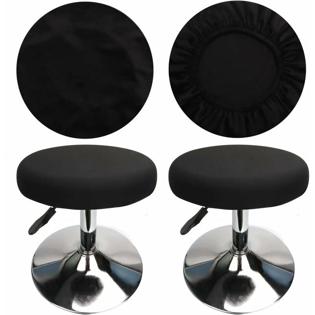 ROund Stool Cover Bar Stool Cover, Luxury Fabric, Diameter 30Cm, Stretchable, Wrinkle-Resistant, Washable And Dustproof.