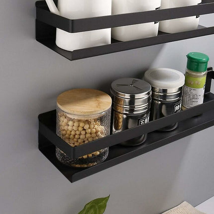 Bathroom Shelf Wall Mounted 20-40Cm Modern Matte Black Bathroom Kitchen Shower Shelf (3010.56Cm).