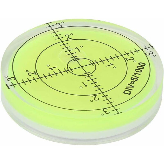 ROund Spirit Level, 60Mm Diameter Measuring Tool, ROund Bubble Level With Scale For Balancing Camera Equipment.