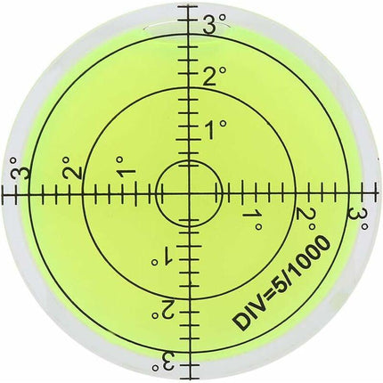 ROund Spirit Level, 60Mm Diameter Measuring Tool, ROund Bubble Level With Scale For Balancing Camera Equipment.