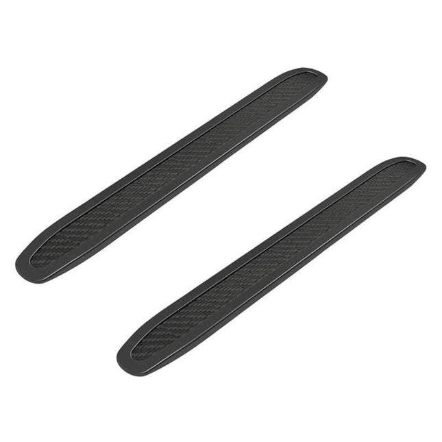 Car Bumper Protector 2 Pieces Universal Flexible Car Bumper Protector Strip Bumper Guard Protector Carbon Fiber Front.
