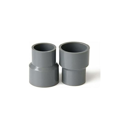 Pvc Straight Reducer Adapter For Garden Greenhouse Farm Water Supply Pipes (Id 40Mm To 20Mm, Grey).