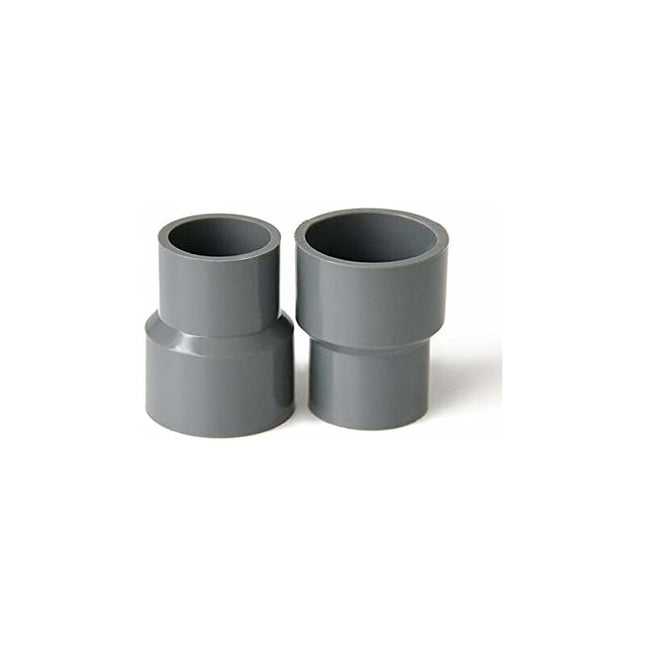 Pvc Straight Reducer Adapter For Garden Greenhouse Farm Water Supply Pipes (Id 40Mm To 20Mm, Grey).