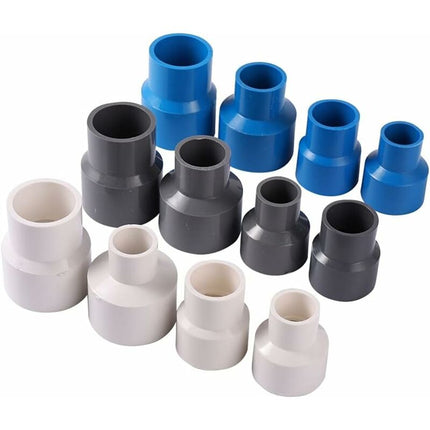 Pvc Straight Reducer Adapter For Garden Greenhouse Farm Water Supply Pipes (Id 40Mm To 20Mm, Grey).