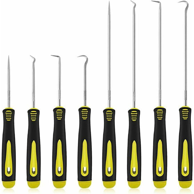 8 pcs Long Short Hook Set Car Hose Removal Tool Oil Seal Puller O-Ring Hook Vacuum Pipe Trim Car Tool.
