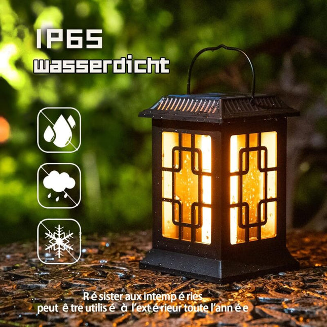 Outdoor Solar Light, Outdoor Solar Lantern Garden, Solar Lantern Two Working Modes Flashing/Warm Solar Torch Garden For.