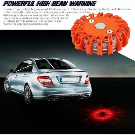 Aozbz Safety LED ROad Signal Light With 9 Flashing Modes For Cars, Caravans, Boats, Bikes,.